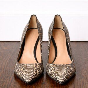 Coach Snakeskin Pointed Toe Heels Size 8B | Python Print Stiletto Pumps
